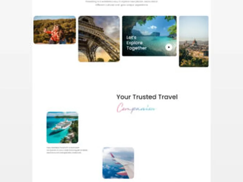 Travel Agency Website UI UX — We Define Net
